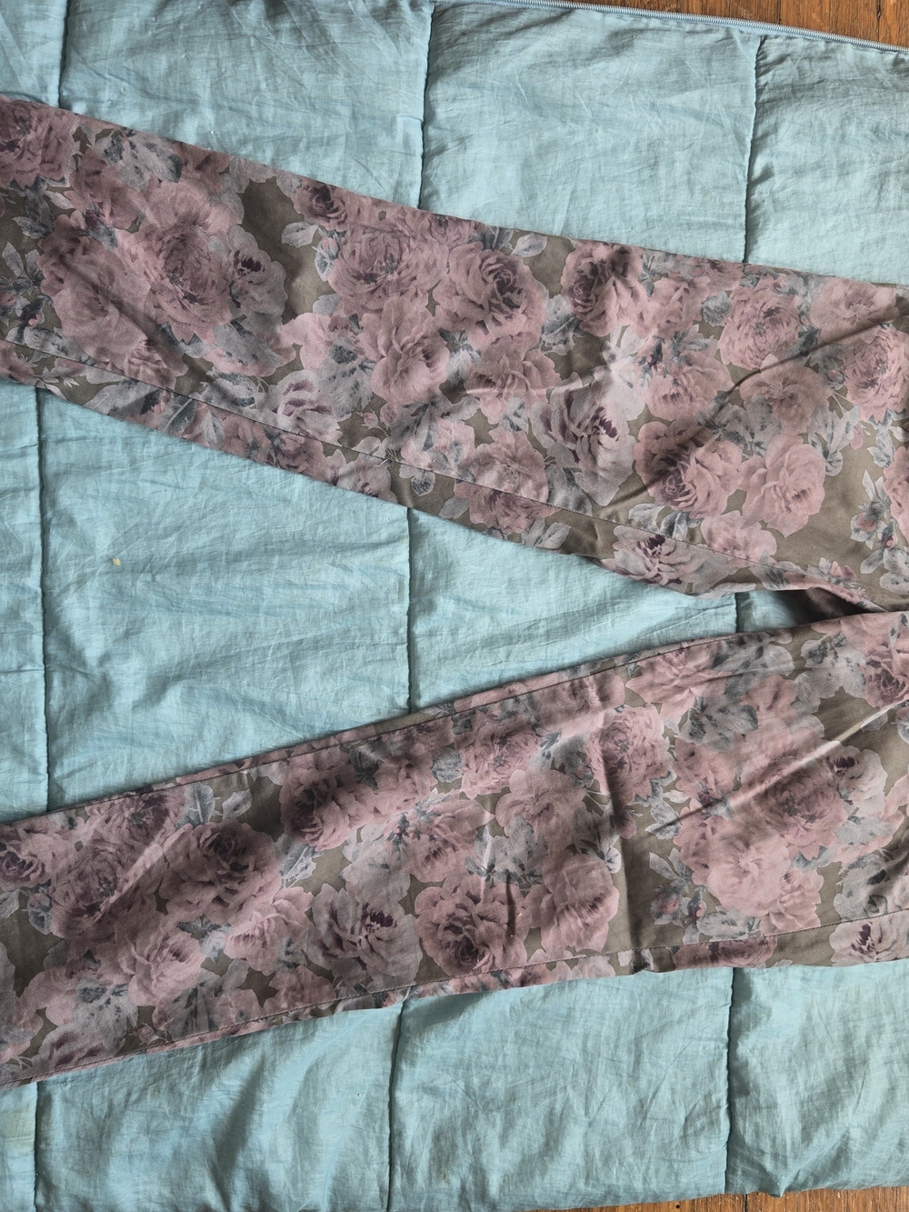 Pilcro and the Letterpress Pink Floral Skinny Jeans